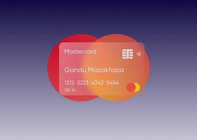 Glass - Master Card design glass mastercard minimal typography ui web