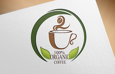 100 Organic coffee branding creative design flat illustration logo logodesign minimal typography ui ux vector