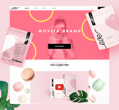 eve beauty branding design ui ux web