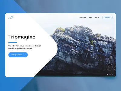 Tripmagine branding design traveling ui web