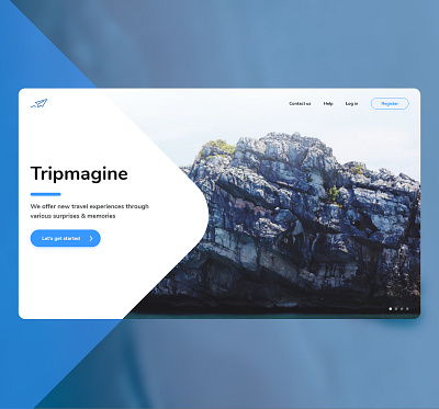 Tripmagine branding design traveling ui web