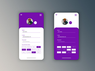 DailyUI 07/100 - Settings app dailyui dailyuichallenge design minimal mobile ui ux