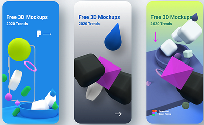 Figma 3D No 4 design illustration ui vector