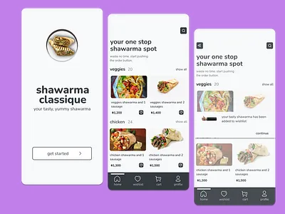 Shawarma Classique Pages app branding design designs figmadesign product design prototype splash ui ux