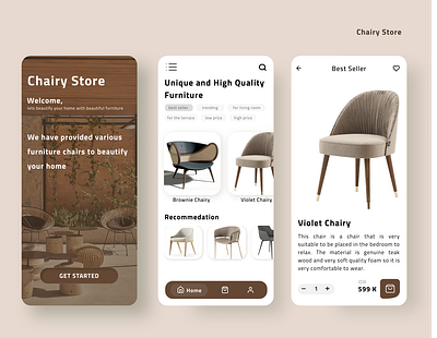 Chairy Store ( Online Store Chair ) chair design design art designer designmobile designui designuiux designweb figma mobiledesign mobiledesignui onlineshop onlinestore store ui ui ux uiux uiux design uiuxdesign web