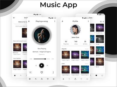 Apple Music App Redesign Challenge animation app clean dark gif interface mobile music music player playlist sound soundwave