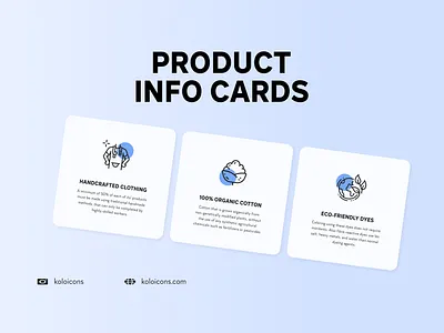Product Information Cards cards cotton design eco ecologic ecology graphic icon icons info information perfect pixel product seamstress vector