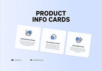 Product Information Cards cards cotton design eco ecologic ecology graphic icon icons info information perfect pixel product seamstress vector