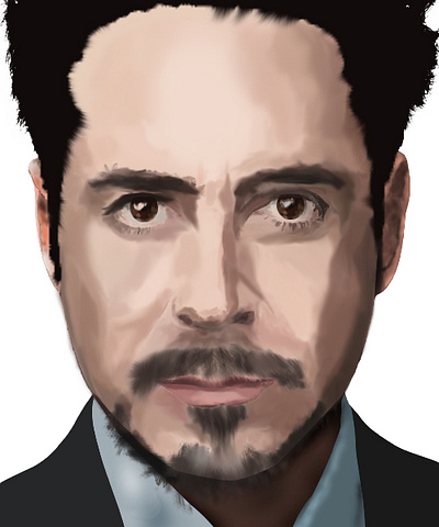 Rdj Digital Painting with mouse adobe photoshop artwork design digital painting digitalart illustration iron man ironman robert downey jr