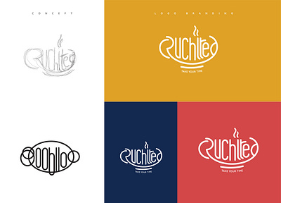 Cafe Logo Concept branding illustration logo typography