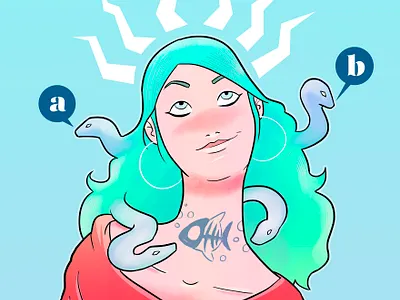 AlterMedusa girl illustration