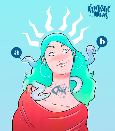 AlterMedusa girl illustration