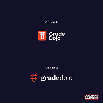 grade dojo logo branding design flat icon logo minimal