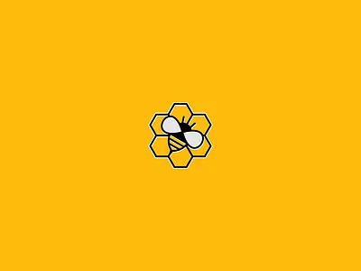Coderbee bee computer design icon logo logo design minimal simple vector