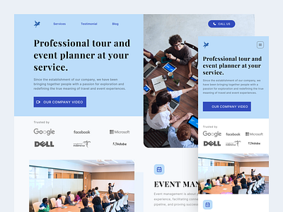 Werku - Company Profile Landing Page clean design clean ui company profile company website design landing page professional design responsive design responsive website ui ux website