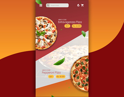 UI DESIGN : Pizza App dailyui figma figmadesign illustrate illustration ios landingpage ui uiux web design