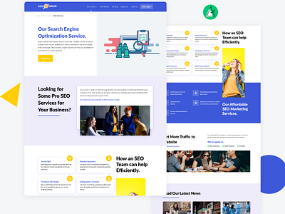 Marketing Agency Website | SEO Page | Service design | UI UX Web adobe illustrator adobe photoshop adobe xd agency branding dashboard design flat graphics illustrator landing page design marketing site minimal template design typography ui ux website website design