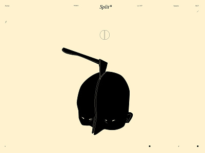 Split* abstract axe composition conceptual conceptual illustration design head headache illustration laconic lines medicine minimal poster split