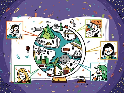 connecting the world art artwork design editorial illustration illustration taiwan