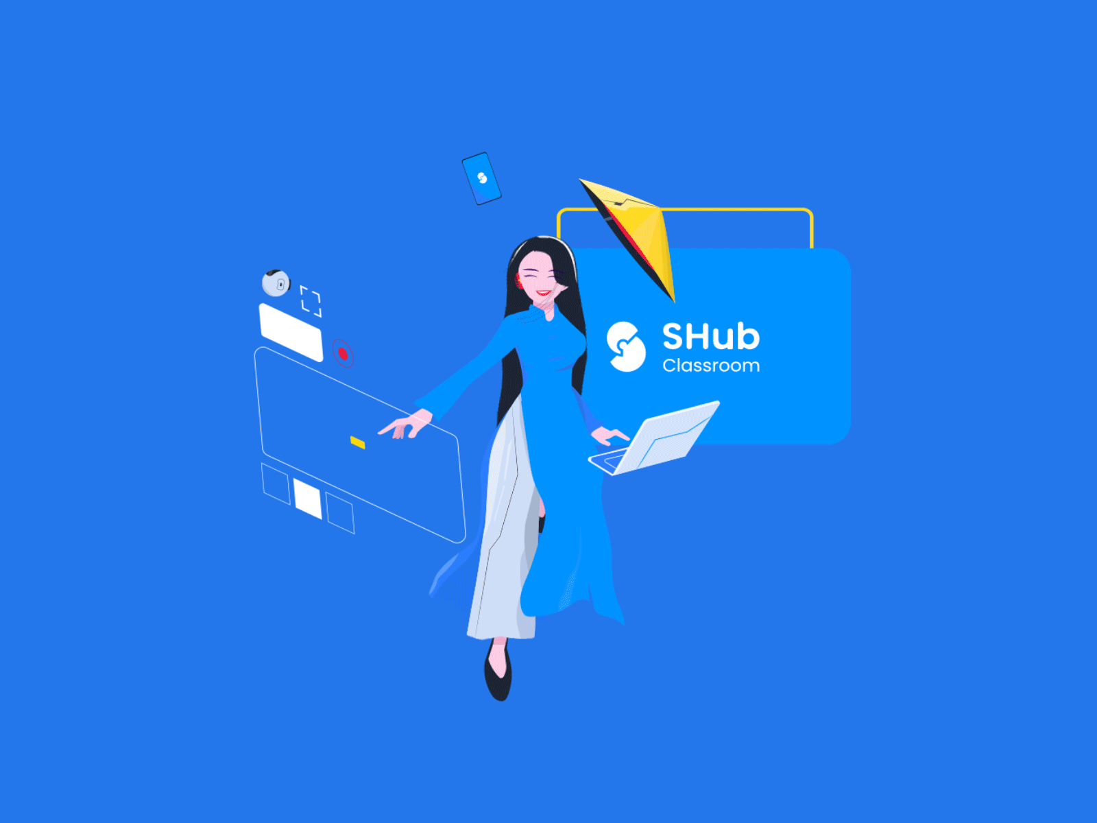 Teaching Technology in VietNam branding character illustration motion design