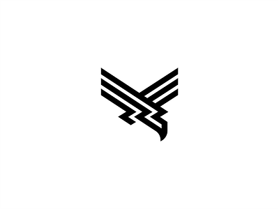 Thunderbird airline airplane aviation bird bolt cargo dive flying freight geometic lighting logo mark minimal mythology plane thunder visual identity