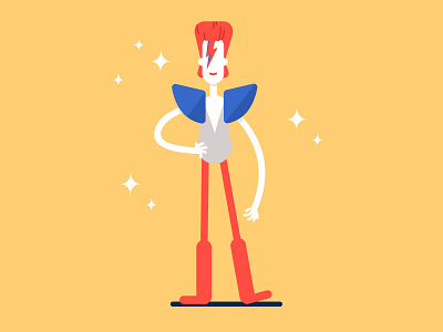 bowie character david bowie illustraion illustration music