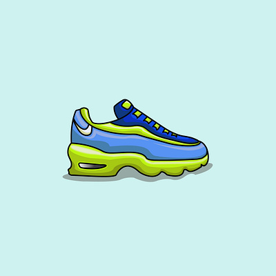 simpel shoes ilustration bright color casual clean clean illustration colorfull sneaker concept shoes shoes illustration simple simple design simple illustration simple ilustration sneaker soft background