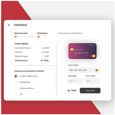 #DailyUI - Credit card checkout page credit card checkout design graphic design ipad product page ui design user experience user interface ux design visual design