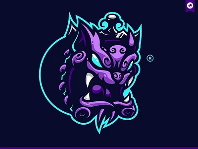 Bull Japan Mascot bull bulldog design didier dog esport gaming illustration laureaux logo mascot