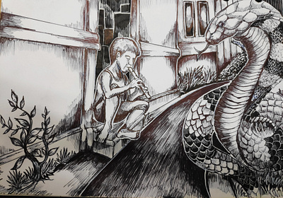 child and snake animal sketch big animal big snake black blackandwhite child sketch drawing hand draw hand drawing hand drawn hand drawn type hand sketch handmade ilustration sketch snake sketch surealism unnormal animal