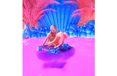 fish girl 3d alperdurmaz animation art design digitalart fish girl illustration lighting motiondesigner pink rendering surreal