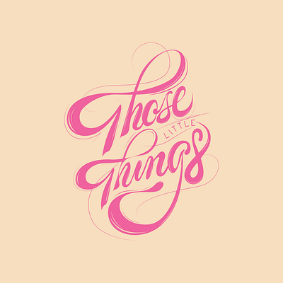 Those little things design flatdesign flatposter illustration lettering