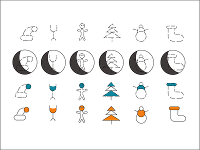 NYicon character creature icon icon set icons illustration logo new year set vector