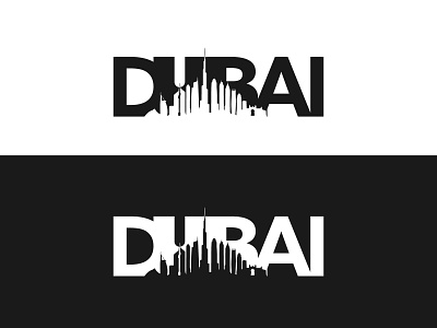 DUBAI Skyscraper 2d building building logo clean dubai illustration logo logo design logo designer logo inspiration logo love logocreator logomaker logotype minimal negative negative space negative space logo negativespace skyscraper