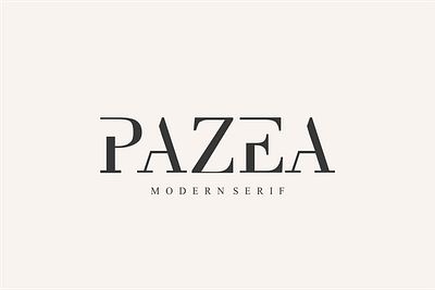 PAZEA awesome branding classy clean display fashion identity logo logotype luxury masculine minimalist modern monogram serif font serif typeface simple