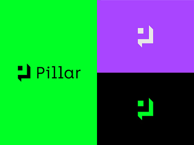 Pillar Logo brand identity branding crypto logo logo design logo designer logomark logotype logotype designer pillar vector wallet wallet app