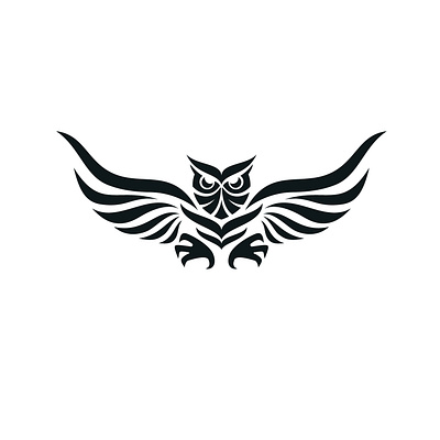 Owl Logo Design animal bird brand logo logo design owl owl logo sharp simple tattoo