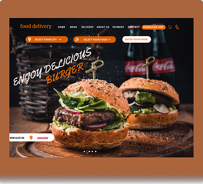 FOOD WEBSITE DESIGN branding design ui ux web website