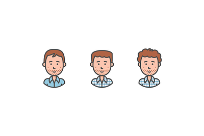 This is what tech looks like avatar illustration line male vector white