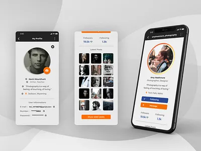 Social App UI Preview app app design design mobile social social app socialmedia ui ui design ux ux design