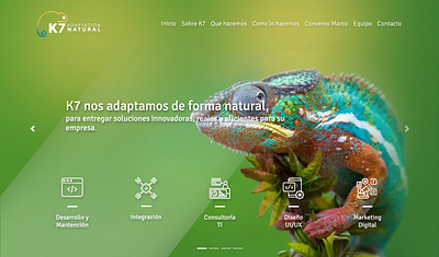 Sitio Web K7 design responsive ui website