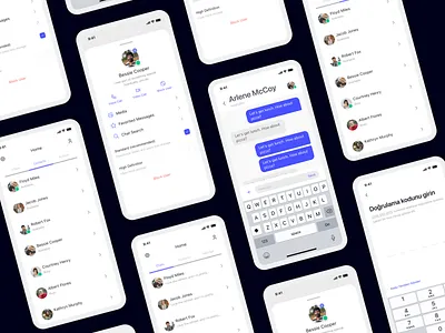 Messaging Application UI Design - Light Mode app application chat design message messaging mobile redesign telegram ui uidesign user experience user interface ux whatsapp