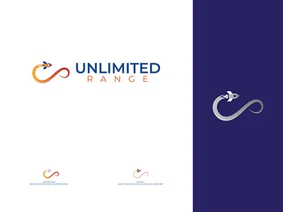 Unlimited Range app icon logo branding design gradient gradient logo illustration infinity logo logo logo design minimalist logo new logo rocket logo ui unique logo unlimited design unlimited range unlimited range