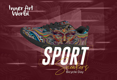 Artistic sport sneakers creative Ad art direction artwork ecommerce design facebook ads graphicdesign poster art product promotion productdesign