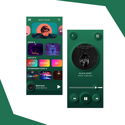 Music app app branding design flat graphic design illustration type typography ui ui ux uidesign uiux ux
