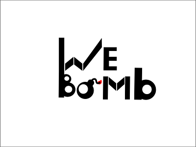 IWEbomb bomb circle creature illustration logo text