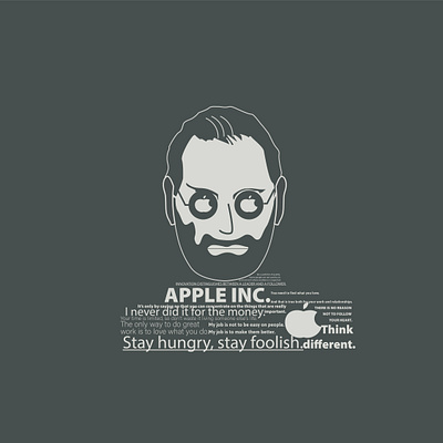 steve jobs ai animasi art artwork character face flat flat design flat illustration flatdesign illustraion illustration illustration art illustrator indonesia new vector vector illustration