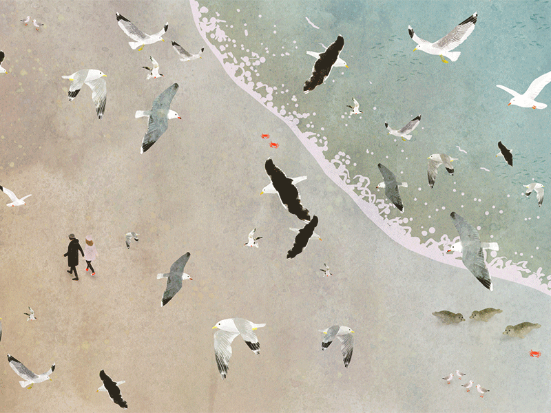 Keep the beaches clean animatedgif animation editorial editorial illustration gif illustration nature