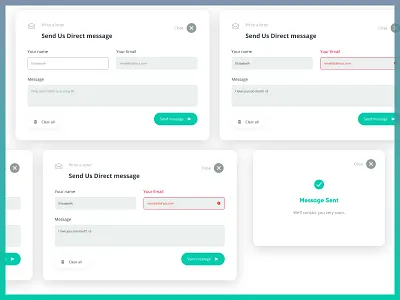 Drop some words Modal contact contact form contact us error massage message form modal modal box modal form sharia.design success ui