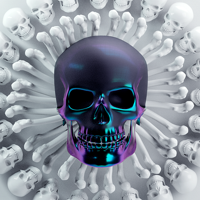 Skull C4D design 3d 3d art c4d c4dart cinema 4d cinema4d illustration